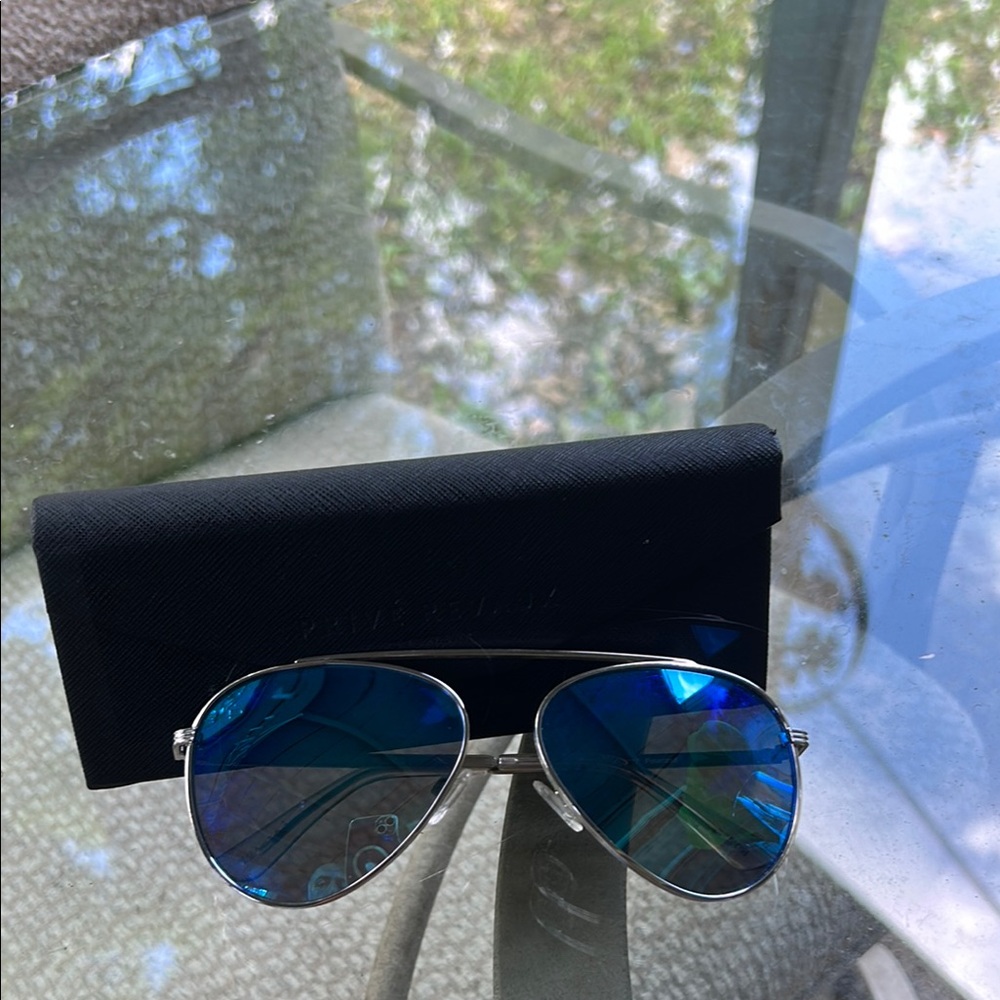 Prive Revaux Cliffs Blue Mirror Aviator Sunglasses